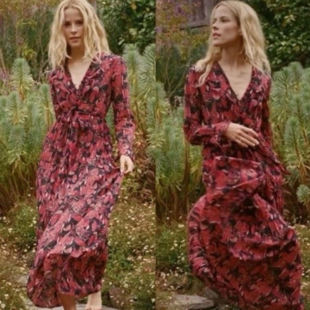 Doen Assam Dress Small — Altered Collar